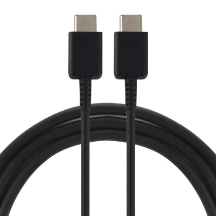 USB-C Charging Cable for Everyday Device Powering at Home – black USB-C to USB-C fast charging cable coiled for desk and home use
