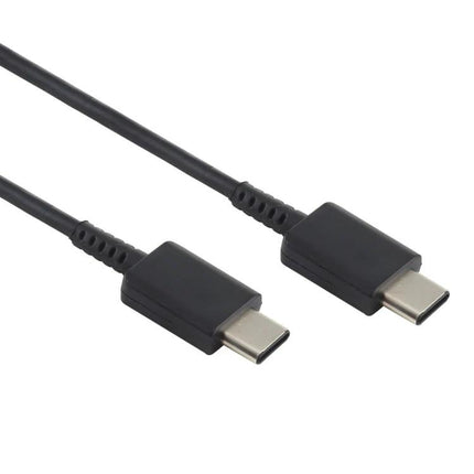 USB-C Charging Cable for Everyday Device Powering at Home — black USB-C to USB-C fast charging cable for desk and home use