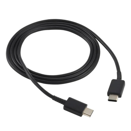 USB-C Charging Cable for Everyday Device Powering at Home – black USB-C to USB-C fast charging cable coiled for desk and home use