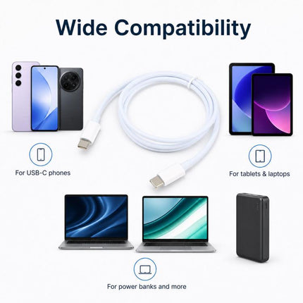 Câble de chargement USB-C pour recharger vos appareils du quotidien à la maison