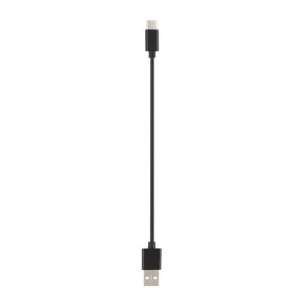 USB-C Cable for Everyday Device Charging at Home - black TPE-coated USB-A to USB-C cable for reliable home charging and data transfer