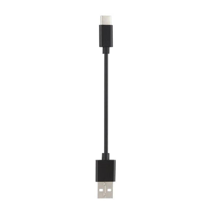 Compact USB-C Cable for Daily Device Charging and Syncing - compact black USB-C to USB-A cable, durable TPE, portable for charging and syncing devices