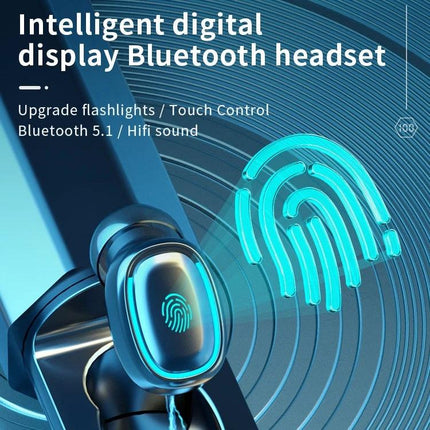 True Wireless Earbuds With Charging Case For Commuting with digital display touch controls Bluetooth 5.0 commute