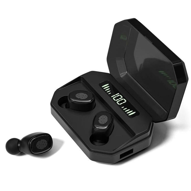 True Wireless Touch Earbuds With Charging Case And Display black M8 Bluetooth 5.0 TWS with digital battery display