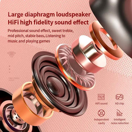 T2 Bluetooth 5.0 TWS Touch Digital Display True Wireless Bluetooth Earphone with Charging Box, T2 (White), T2 (Black), T2 (Red)