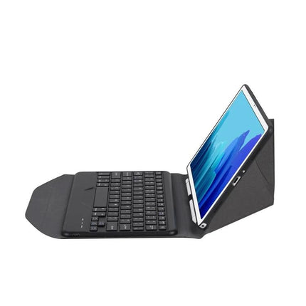 Leather Tablet Case with Bluetooth Keyboard for Samsung Galaxy Tab A7 10.4 - black folio keyboard case for students and professionals