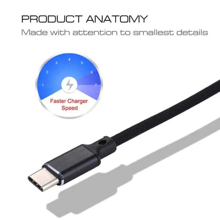 Compact USB-C Cable for Everyday Device Charging and Syncing