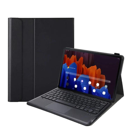 Splittable Bluetooth Keyboard Case for Samsung Galaxy Tab S8+ shown as protective folio with detachable wireless keyboard and kickstand