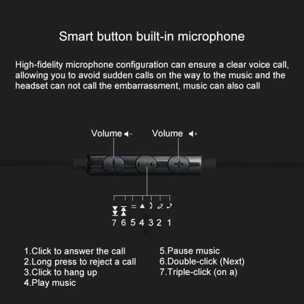 Wired Stereo Earphones With 3.5mm Jack For Commuting And Work ergonomic earbuds with inline mic and volume controls for calls