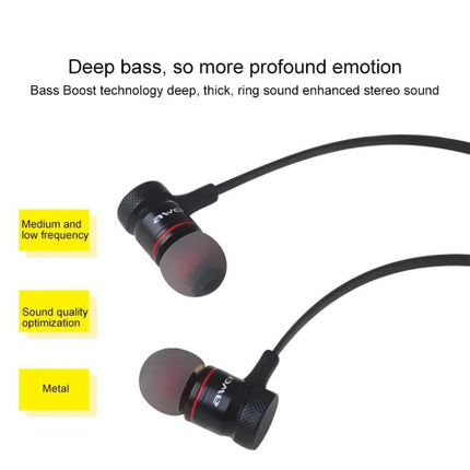 Wired 3.5mm In-Ear Earphones for Commuting and Gym Use metal housing deep bass ergonomic secure fit with 3.5mm jack
