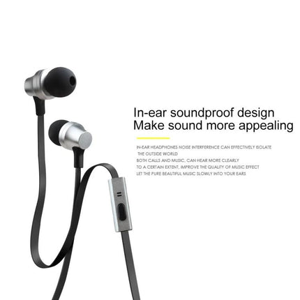Wired Earphones With 3.5mm Jack For Everyday Commute And Calls ergonomic in-ear design with inline mic and flat tangle-free cable