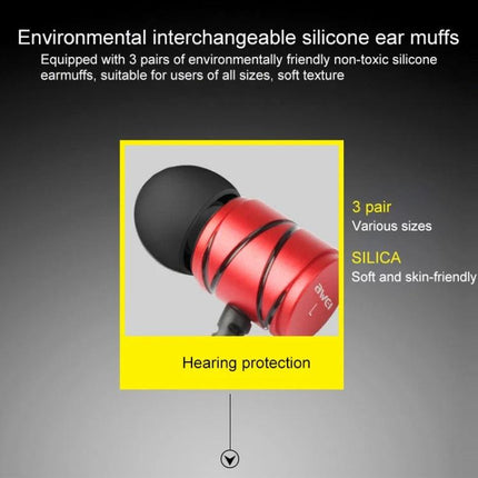 Wired Earphones With 3.5mm Jack For Calls Commuting And Workouts red metal ergonomic in-ear with silicone ear muffs