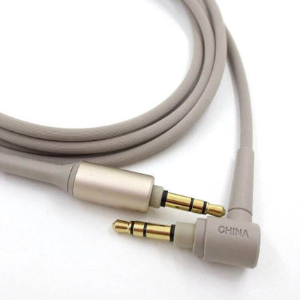 Replacement Audio Cable for Sony Headphones, 1.5m Length - beige 3.5mm stereo cable with gold-plated connectors for travel and daily use