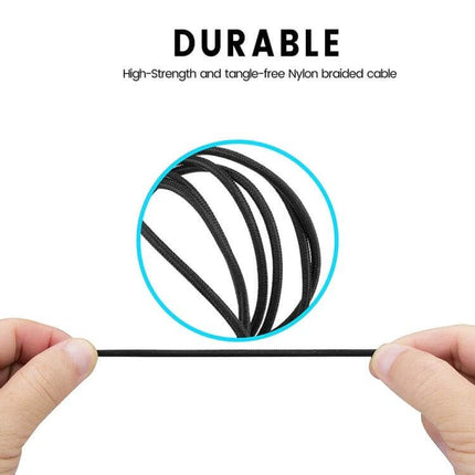 Audio Cable for Logitech G433 Gaming Headset with Volume Control - durable nylon braided cable with inline volume control for gaming, PC, console, smartphone