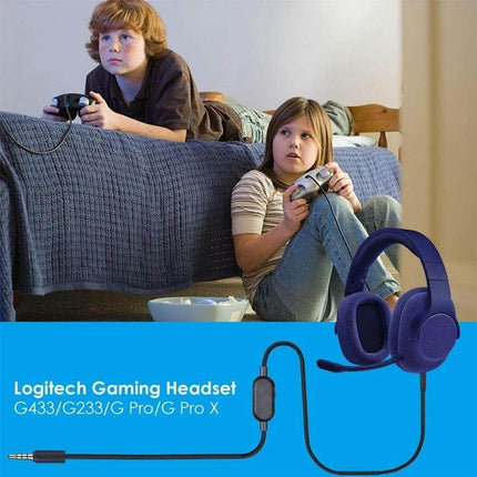 Audio Cable for Logitech G433 Gaming Headset with Volume Control inline cable for PC console smartphone gaming and calls