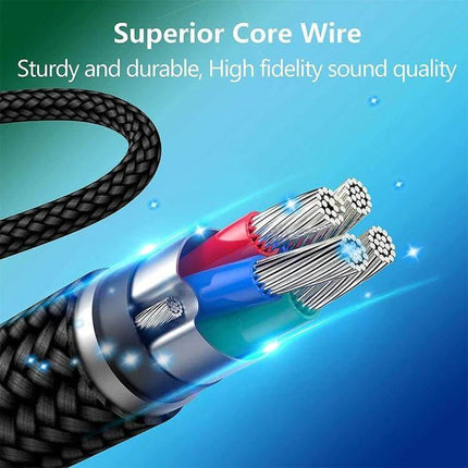Replacement Audio Cable for SteelSeries Arctis Headsets, 2m Length braided core wire, durable high-fidelity gaming audio cable