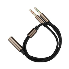 Dual 3.5mm Male to Female Adapter Cable for SteelSeries Arctis 3/5/7 - 30cm Length