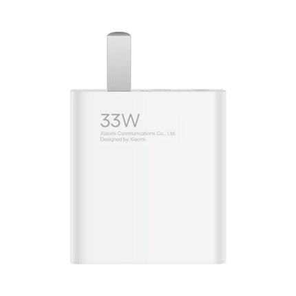 Xiaomi USB Charger for Everyday Device Use at Home – white 33W wall adapter for phones and tablets, compact fast-charging USB charger