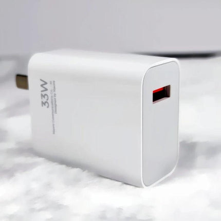 Xiaomi USB Charger for Everyday Device Use at Home — white 33W USB wall adapter for smartphones and tablets