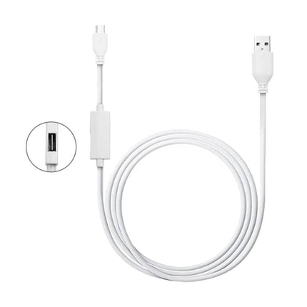 USB Cable for Daily Device Connections with Android Phones – white USB to micro-USB cable with OTG adapter for charging, data transfer and connecting mouse/keyboard