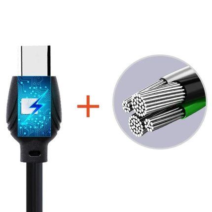 Awei USB-C Cable for Daily Phone Charging and Data Transfer showing Type-C connector and braided internal wires