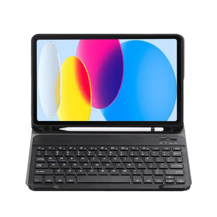 Lambskin Texture Bluetooth Keyboard Case for iPad 10th Generation