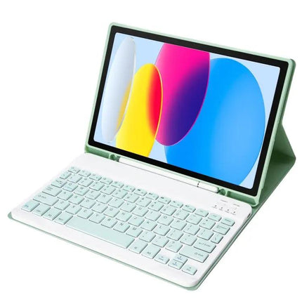 Lambskin Texture Bluetooth Keyboard Case for iPad 10th Generation