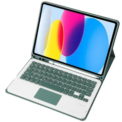 Lambskin Texture Bluetooth Keyboard Case for iPad 10.9 Inch