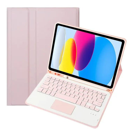 Lambskin Texture Bluetooth Keyboard Case for iPad 10.9 Inch