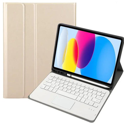 Lambskin Texture Bluetooth Keyboard Case for iPad 10.9 Inch