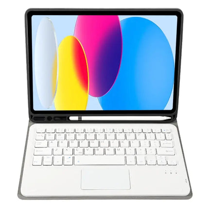 Lambskin Texture Bluetooth Keyboard Case for iPad 10.9 Inch