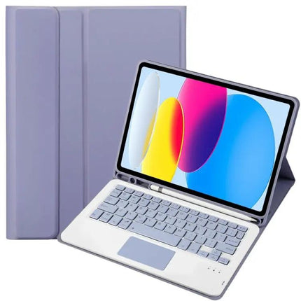 Lambskin Texture Bluetooth Keyboard Case for iPad 10.9 Inch