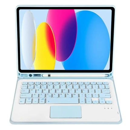 Lambskin Texture Bluetooth Keyboard Case for iPad 10.9 Inch