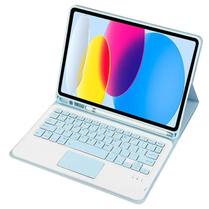 Lambskin Texture Bluetooth Keyboard Case for iPad 10.9 Inch