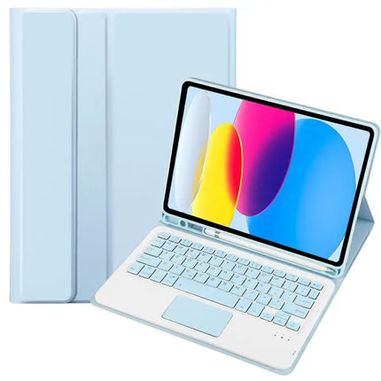 Lambskin Texture Bluetooth Keyboard Case for iPad 10.9 Inch