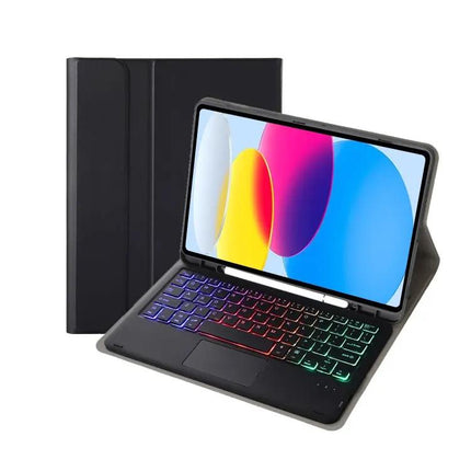 iPad 10th Generation Leather Keyboard Case with Backlight