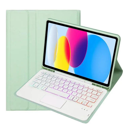 iPad 10th Generation Leather Keyboard Case with Backlight