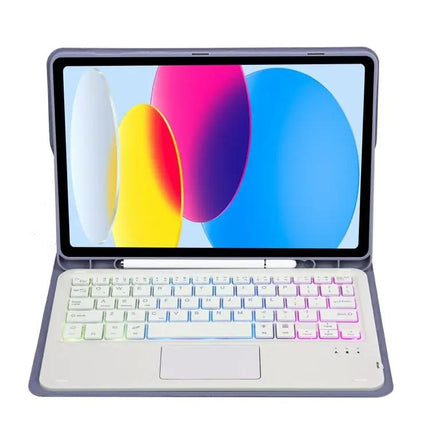 iPad 10th Generation Leather Keyboard Case with Backlight