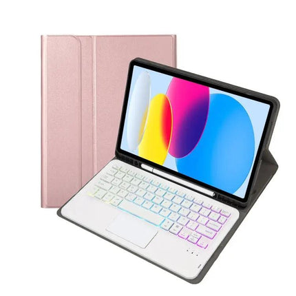 iPad 10th Generation Leather Keyboard Case with Backlight