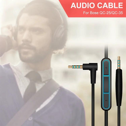 3.5mm to 2.5mm Audio Cable for Headphone Connections - ladder design adapter for smartphones, tablets and audio players, inline remote compatible