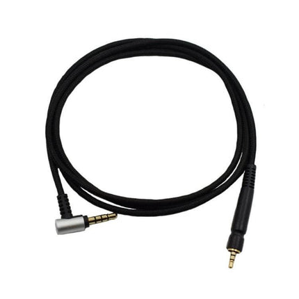 Gaming Headphone Cable for Sennheiser Models, Mobile Version - black braided mobile audio cable with stepped 3.5mm connectors