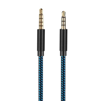 Straight Audio Cable for Logitech Astro A10 A40 Gaming Headsets - 2m braided 3.5mm male-to-male replacement cable, gold-plated connectors