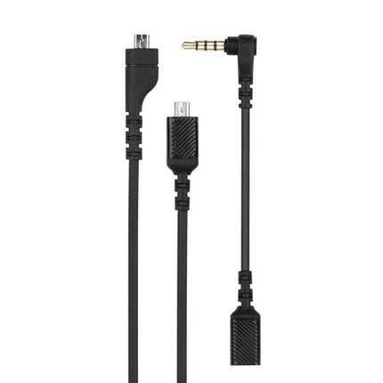 SteelSeries Arctis 3, 5, and 7 Headphone Adapter Cable showing 12cm adapter and 1.5m extension with right-angle 3.5mm jack