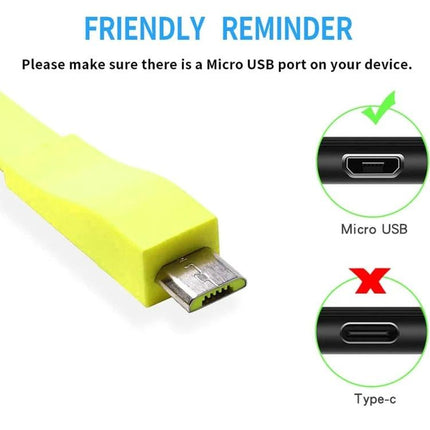 Micro USB Charging Cable 3 Foot For Bluetooth Speakers And Portable Devices bright yellow micro USB cable for speakers