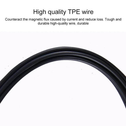 Versatile 3.5mm to A2DC Headphone Audio Cable for Daily Connections – close-up of high-quality black TPE wire cable, 1.2m, OFC conductor