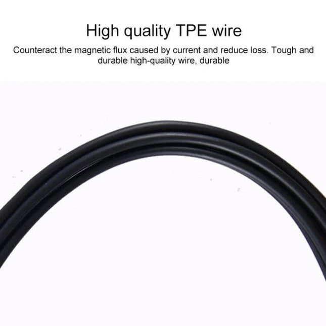 Versatile 3.5mm to A2DC Headphone Audio Cable for Daily Connections – close-up of high-quality black TPE wire cable, 1.2m, OFC conductor
