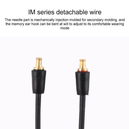 Versatile 3.5mm to A2DC Headphone Audio Cable for Daily Connections IM series detachable A2DC connectors with OFC conductor 1.2m cable