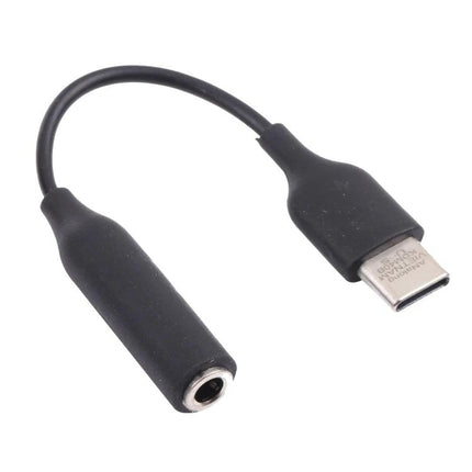 Daily Adapter for 3.5mm Headphones on Type-C Devices - compact black Type-C to 3.5mm audio adapter for everyday music and calls