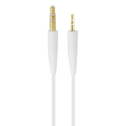 Headphone Audio Cable with 3.5mm to 2.5mm Connector for Daily Use - white gold-plated stereo cable for commuting and recording