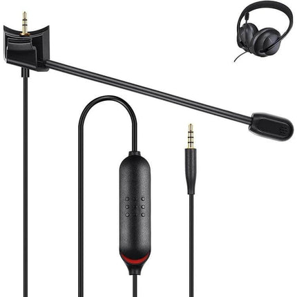 Replacement Audio Cable for Bose QC45 Headphones with inline mic and detachable boom for commuting and work-from-home
